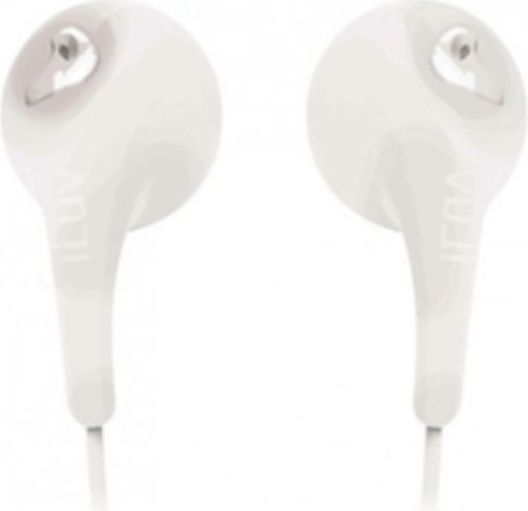 EARBUDS ILUV FLAT WIRE WHT