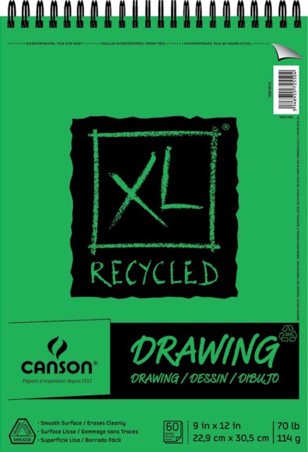 XL RECY DRW 9X12  60SH WB