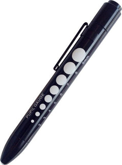 SOFT LED PUPIL GAUGE PENLIGHT IN POLY BAG-BLACK-BATTERY REPLACEABLE