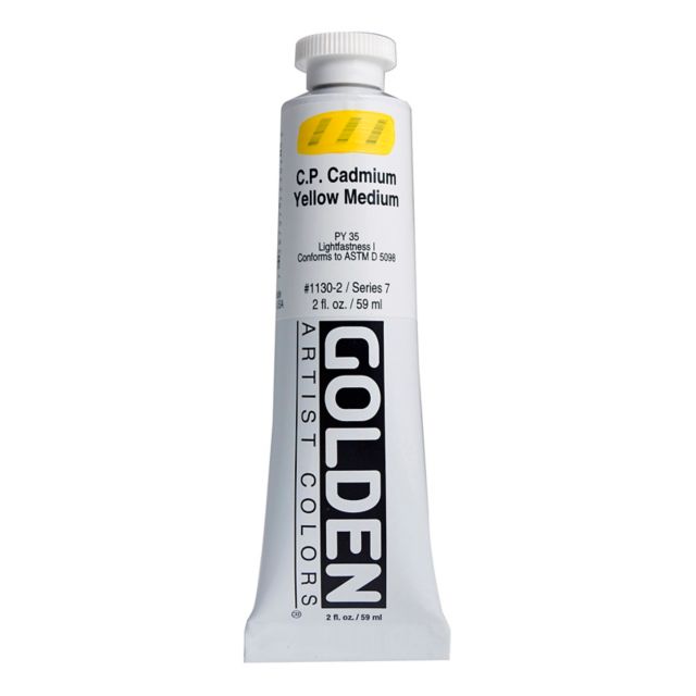 Heavy Body Acrylic Cp Cadmium Yellow Medium 2 Oz Tube