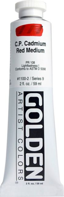 Heavy Body Acrylic 2 oz Tube Cadmium Red Medium