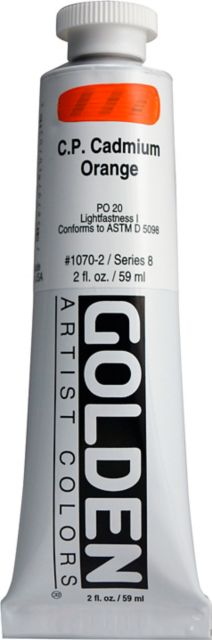 Heavy Body Acrylic Cadmium Orange 2 oz.