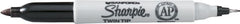 Sharpie Twin Tip Black Permanent Marker