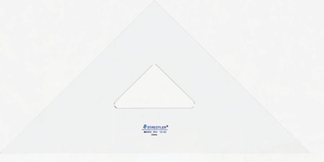 TRIANGLE 10 45/90DEGR CLEAR
