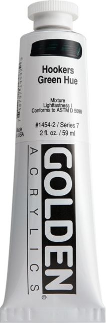 Heavy Body Acrylic Historical Hookers Green Hue 2 oz