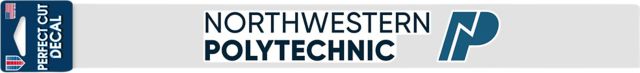 Northwestern Polytechnic 2'' x 17'' Decal