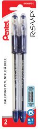 PEN/FINE RSVP 0.7MM BLU 2PK