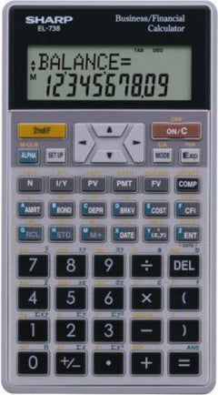 CALC SHARP EL738FB AMORT FINAN